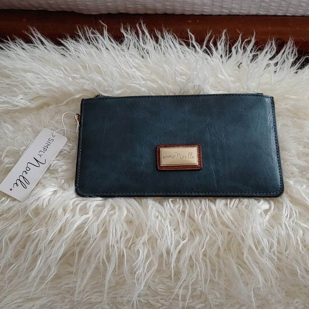 New Faux leather zip around wallet